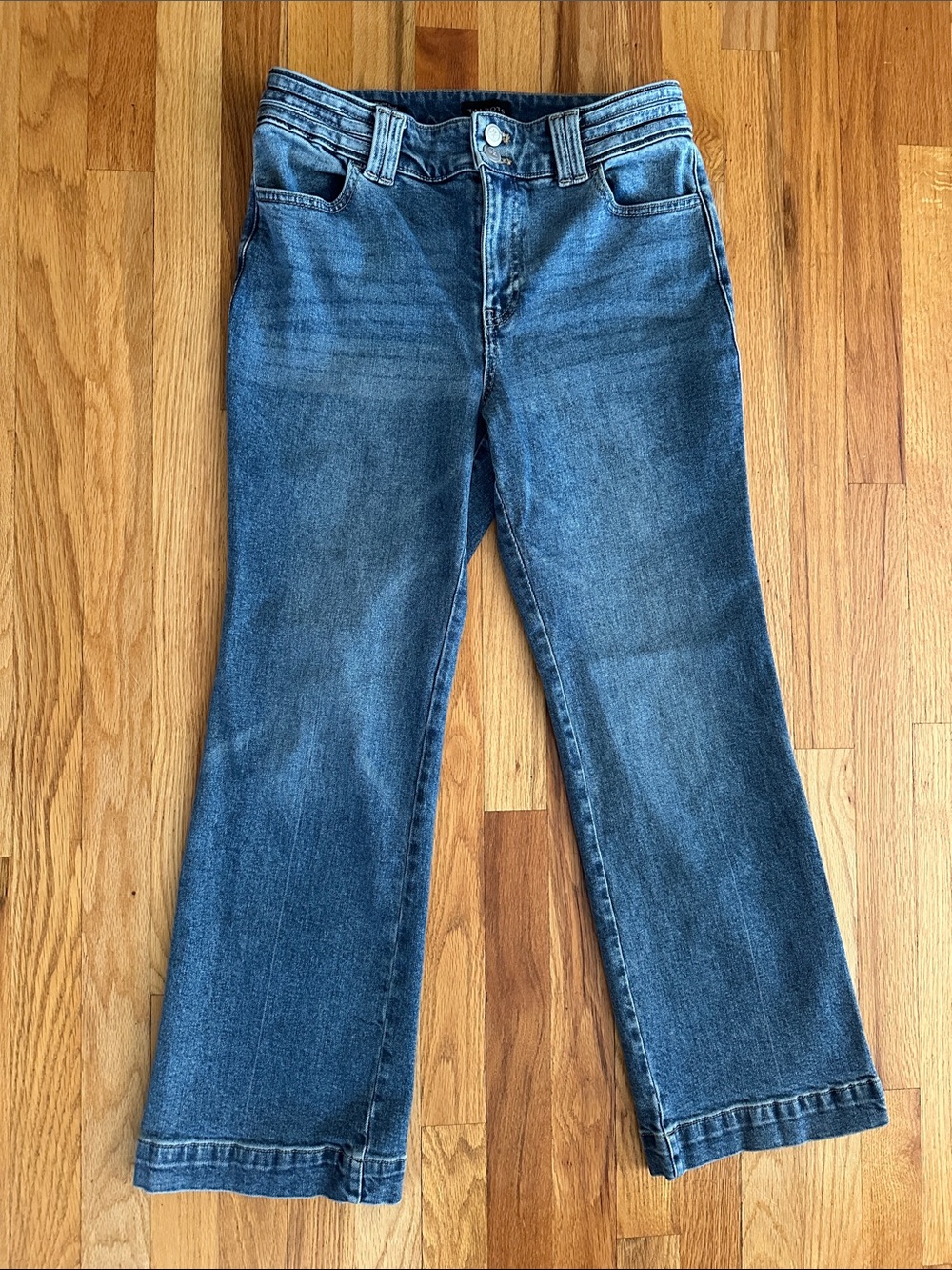 Talbots Blue High-Waist Flare Jeans